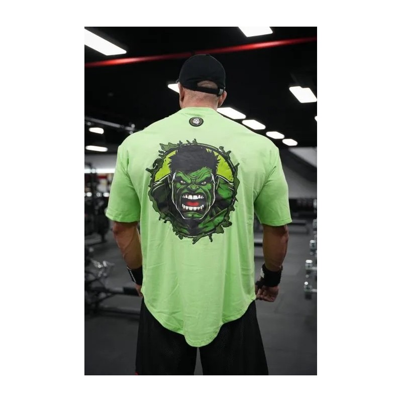 CAMISETA OVERSIZE HULK ANGRY GREEN