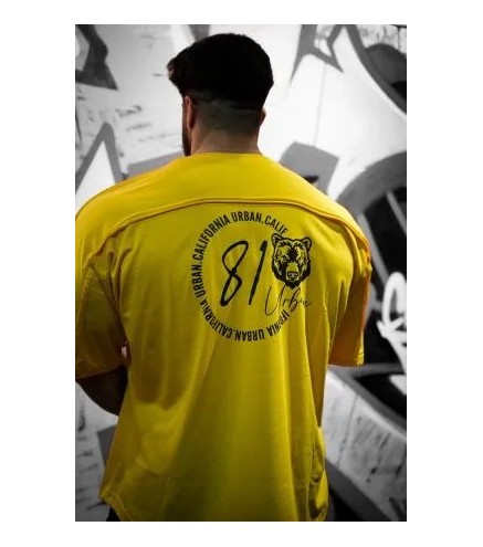 CAMISETA OVERSIZE BEAR COVERS YELLOW